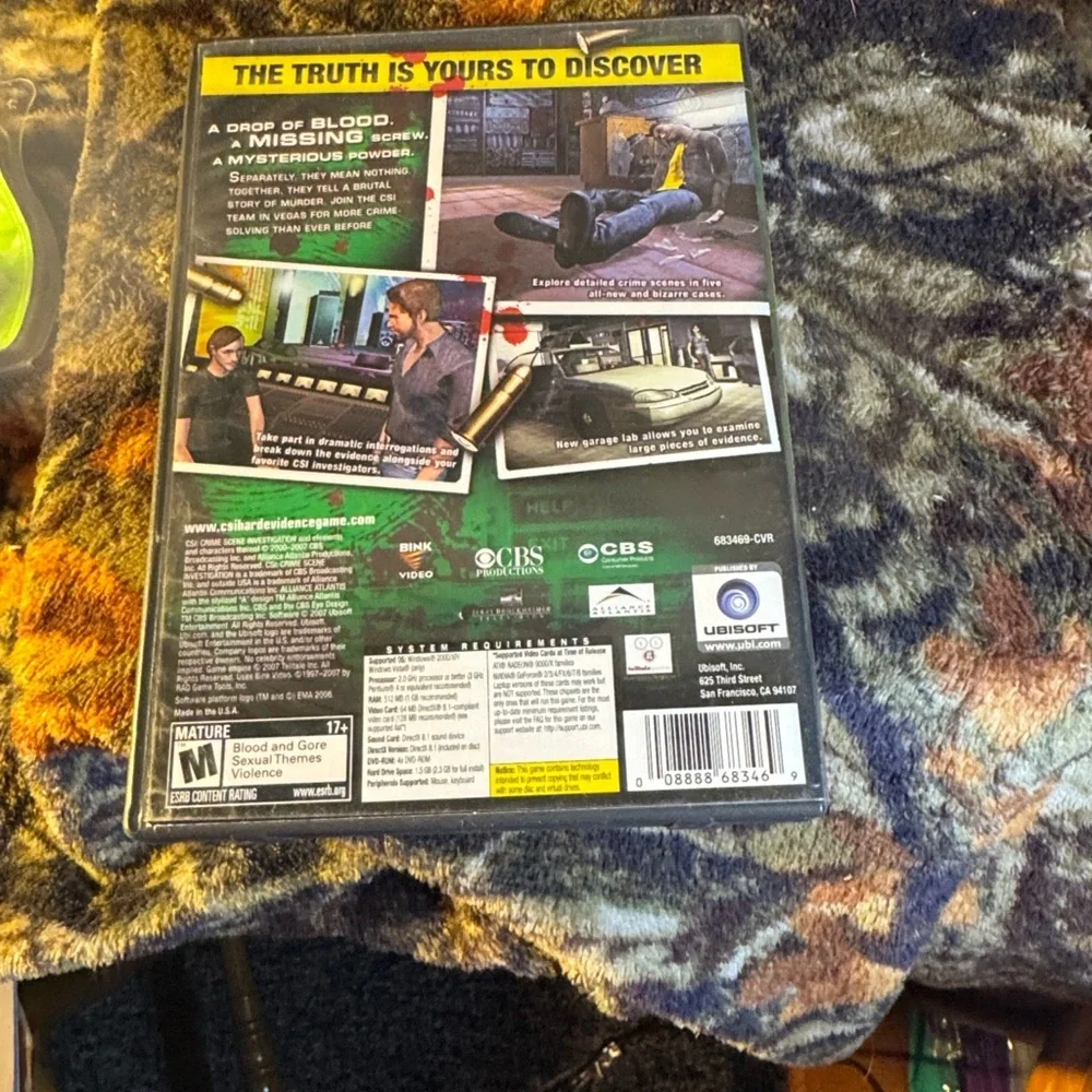 ★ CSI Crime Scene Investigation Hard Evidence PC DVD Game Ubisoft